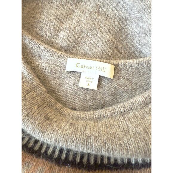 Garnet Hill Sz Small Lambswool / Angora Fair Isle Tunic Sweater / Mini Dress - Picture 3 of 8